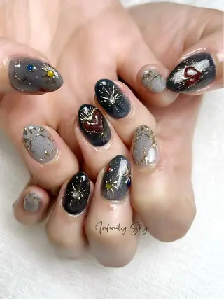 ネイル infinity skyのネイルデザイン