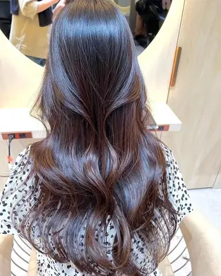 ロング 服部大地/ブリーチ 無しWカラー髪質改善のヘアスタイル