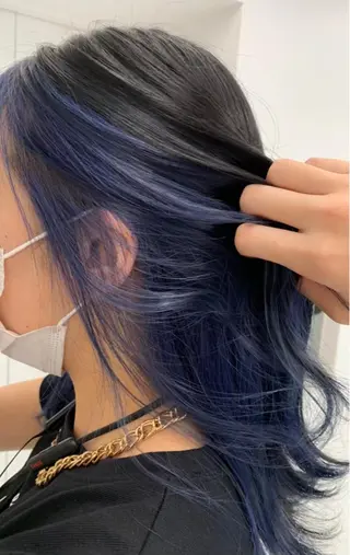 セミロング カラー 大人っぽ♡上品な暖色 ♡ブリーチなし♡のヘアスタイル