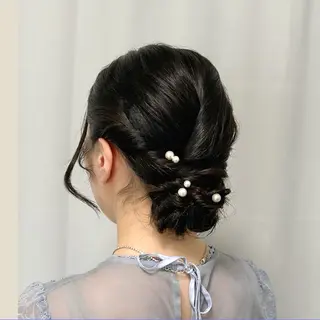 ミディアム ヘアアレンジ CHATEAU TERRACE所属・似合うヘアメイク🪞 CHATEAUのヘアスタイル