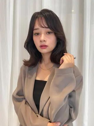 ミディアム カラー レイヤーカット🎀 kanaのヘアスタイル