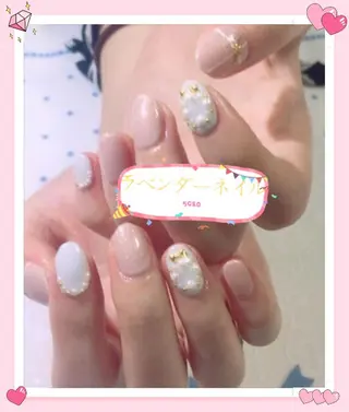 ネイル ラベンダー💖日暮里 ルル💖ネイルのネイルデザイン