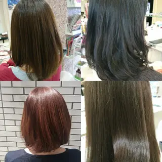 セミロング カラー パーマ 社内カット講師・店長 菅原賢一のヘアスタイル