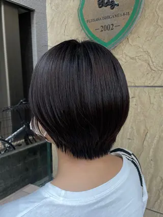 ショート 透けカラー/ アレンジ/篠崎渚彩のヘアスタイル