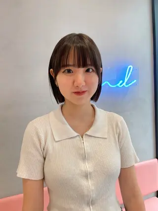 ショート Misaki /ボブ/縮毛矯正のヘアスタイル