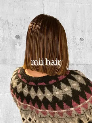 ショート カラー Miku❇️ フェイスレイヤーのヘアスタイル