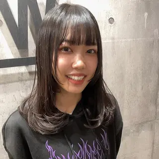 ミディアム 美容室 _WHITE＋ 南海難波店【アンダーホワイトプラス】所属・✨レイヤー/透明感 /豊嶋里緒✨のヘアスタイル