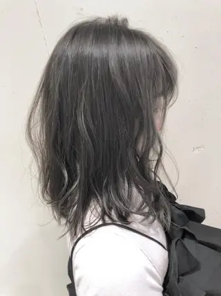 ミディアム カラー パーマ ヘアアレンジ 【ツヤ髪美容師】 ツダケイスケのヘアスタイル