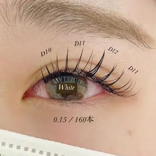 マツエク・マツパ White/マツエク /まつパ/耳つぼのマツエク・マツパデザイン