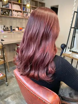 ロング カラー ~tie.hair salon所属・Ryoka🌼倉敷/ ハイトーン/レイヤーのヘアスタイル