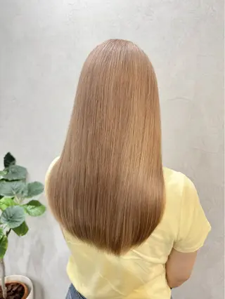 ロング カラー Salon de Qualia(サロンドクオリア)所属・杉下　涼/ハイトーン /髪質改善/パーマのヘアスタイル