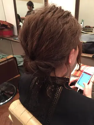 ミディアム ヘアアレンジ いしだ みさきのヘアスタイル