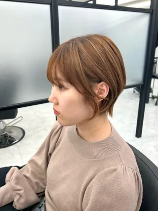 ショート F.所属・miku 🍑髪質改善サロンのヘアスタイル