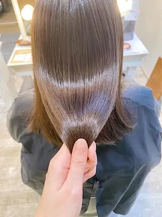 セミロング エクステ/ハイトーン 🐏☁️miminaのヘアスタイル