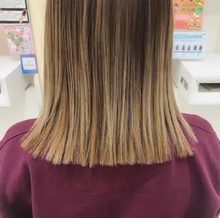 ミディアム カラー 田中 あかねのヘアスタイル