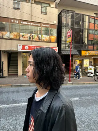 ミディアム パーマ メンズ メンズカット/パーマ / ryo🐉のヘアスタイル