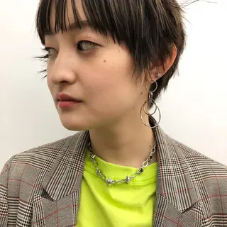 ショート ショートヘア、ボブ こやさん　コヤマのヘアスタイル