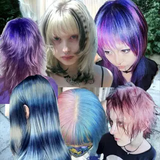 カラー GIVET所属・心斎橋/ハイトーン/ レイヤーカットのヘアスタイル