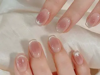 ネイル ネイルサロンAiri 長さ出し·シンプルのネイルデザイン