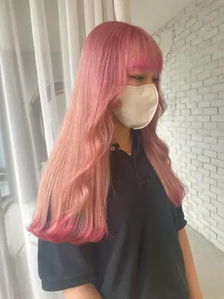 ロング カラー 艶ハイトーン👑♡ NATSUKIのヘアスタイル