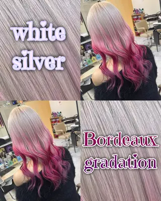 ロング カラー 派手髪/ハイトーン/ エクステ✨ユウキのヘアスタイル