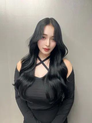 ロング カラー 堤 翔平のヘアスタイル