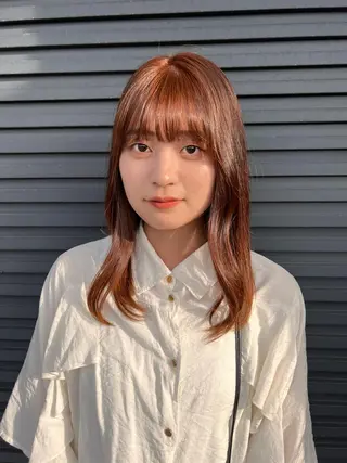 セミロング カラー STORY／ MAOのヘアスタイル