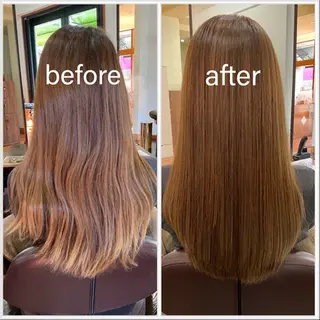 セミロング カラー La Ruelle 江曽島店/髪質改善のヘアスタイル