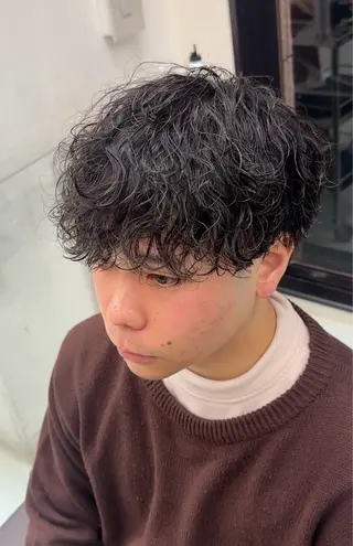 ショート パーマ 小芝涼介/レイヤー /メンズパーマ✂️のヘアスタイル