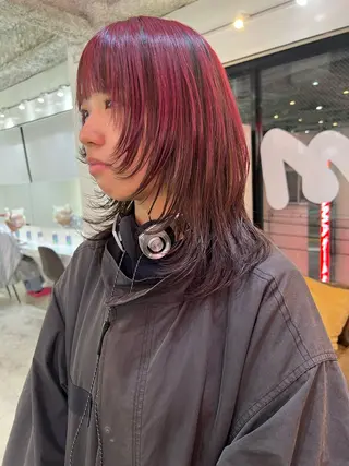 ミディアム 💥ウルフカット デザインあんな💥のヘアスタイル