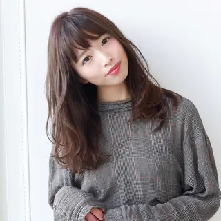 ロング カラー 中山 天地のヘアスタイル