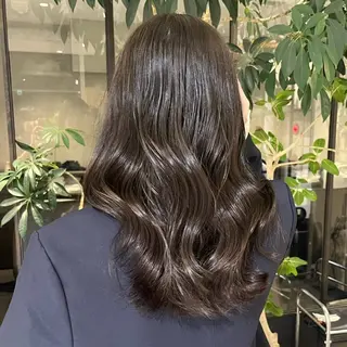 ミディアム カラー 銀座/艶カラー/ ボブ/本田 聖のヘアスタイル