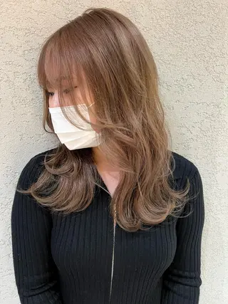 セミロング 🩵縮毛矯正・ボブ 岩原朋也🩵のヘアスタイル