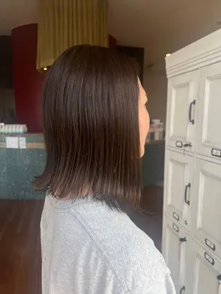 ミディアム カラー レディース特化 ナチュラル☘︎︎芹七のヘアスタイル