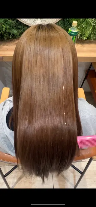 ロング しゅり/韓国艶カラー 🩶🫧エクステ🎀のヘアスタイル