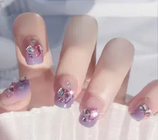 ネイル H3 Nail Tsuki🦋💙のネイルデザイン