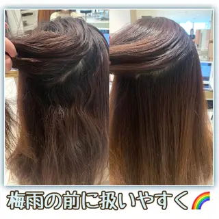 ミディアム 内田 志乃のヘアスタイル