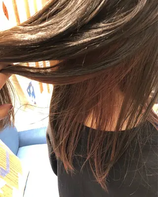 セミロング 佐藤 真也のヘアスタイル