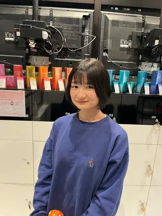 ショート パーマ ボブパーマ/レイヤー カット/KINAMIのヘアスタイル