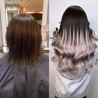 ミディアム 💎馴染むエクステ ×カラーTOMO💎のヘアスタイル