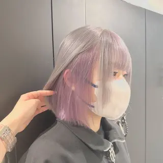 ミディアム カラー ハイトーン･髪質改善 MIOKAのヘアスタイル