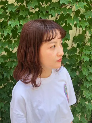 セミロング カラー &72 takiのヘアスタイル