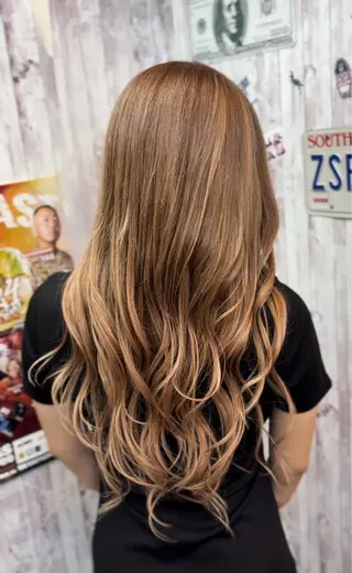 ロング カラー エクステ/ブリーチ / Hayatoのヘアスタイル