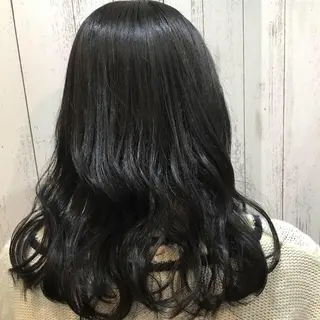 セミロング カラー パーマ embrace エンブレイスのヘアスタイル