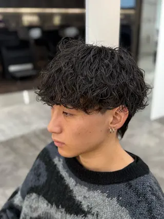 パーマ メンズ 仙台フェザーパーマ/ fifth/遠藤楓雅のヘアスタイル