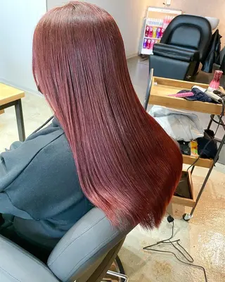 セミロング カラー ✨髪質改善/ハイトー ン/艶髪高山のヘアスタイル