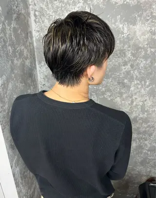 ショート カラー メンズ HAIR SALON M所属・🌈ハイライト🌈 メンズパーマアリサのヘアスタイル