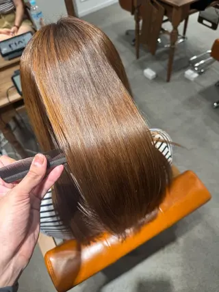 ロング 髪質改善縮毛✨ 泉谷彪芽のヘアスタイル