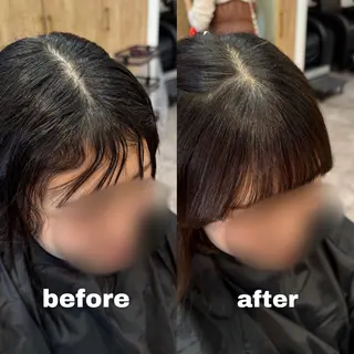 ミディアム パーマ 縮毛矯正/艶髪カラー /パーマ/ひふみ🌱のヘアスタイル