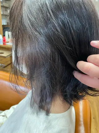 ミディアム カラー 美容室 Jフィドルファドル所属・わきた かずなのヘアスタイル